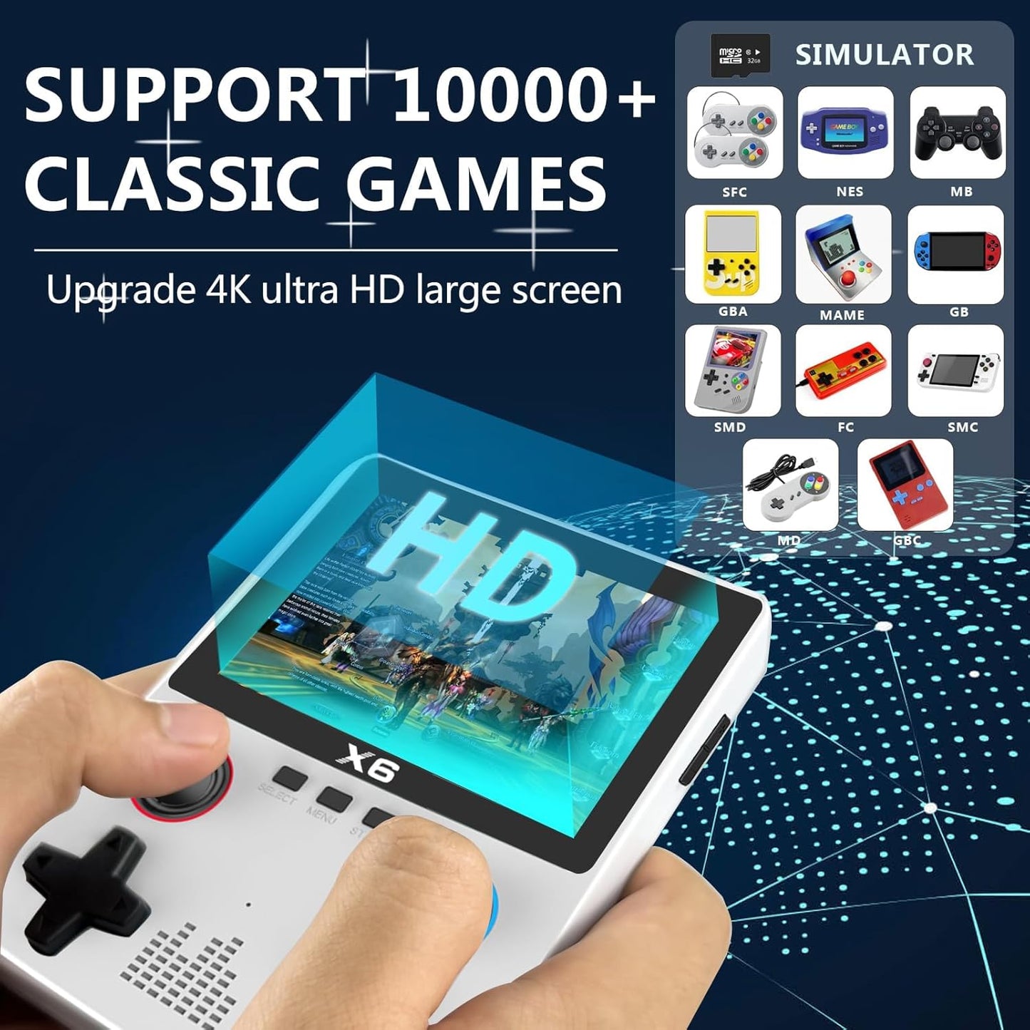 Consola Retro X6 HD 10000 Juegos