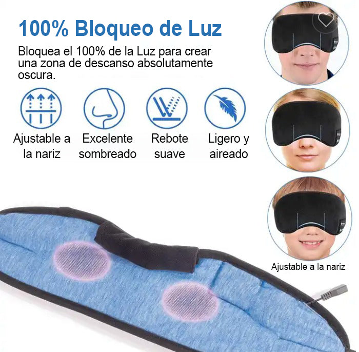 Antifaz Con Audifonos Para Dormir